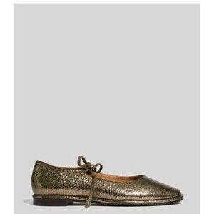 Madewell The Normani Lace-Up Mary Jane Petter Multi Metallic Leather 7.5